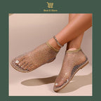 🔥 Chic & Comfy: Breathable Mesh Flats That Shine with Every Step 💃✨