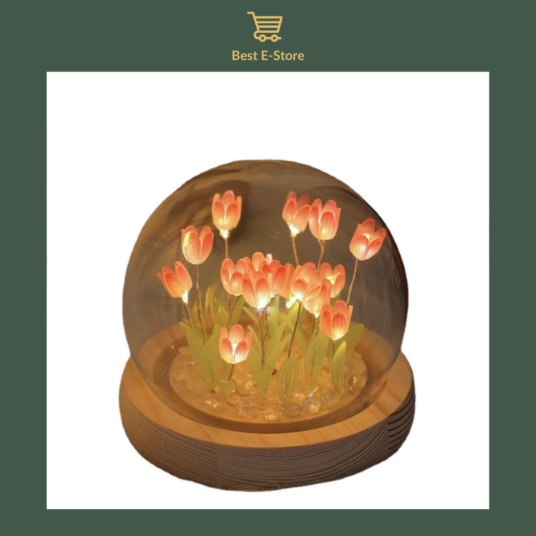 ✨ Enchanting Tulip Lamp:  Cozy Ambiance & Perfect Gift Idea