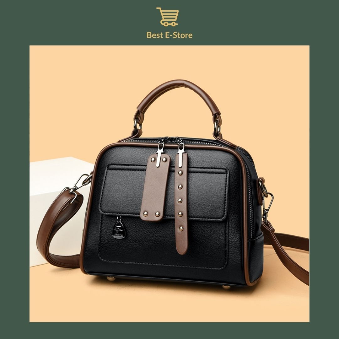 👜 Elegant Leather Shoulder Bag:  Stylish & Spacious ✨