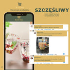 🌼 Floral Fusion: Szklane Kubki Podwójnymi Sciankami