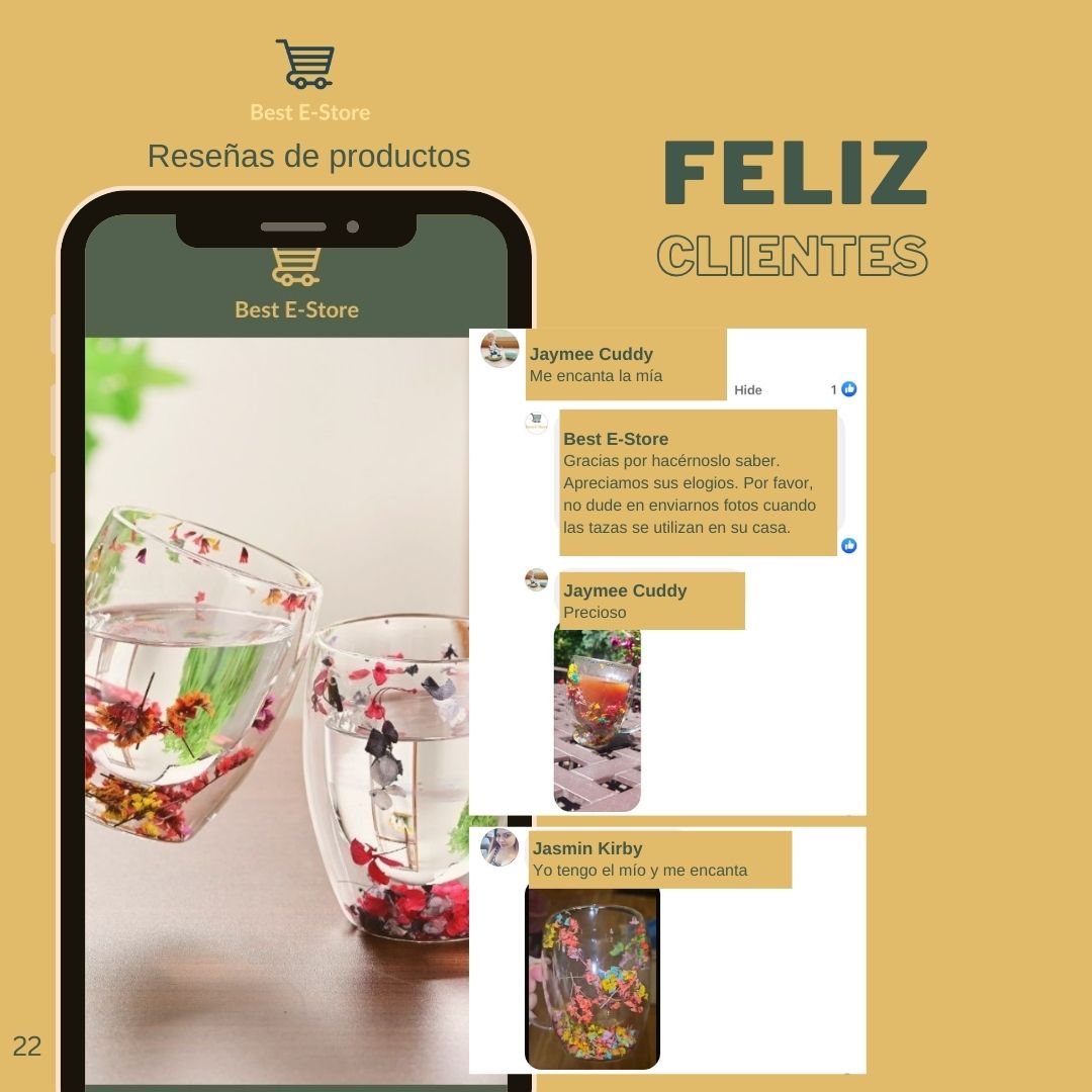 🌼Floral Fusion: Vasos Vidrio Doble Pared