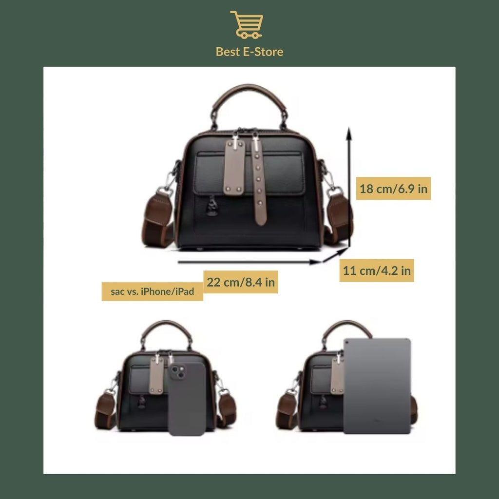 👜 Elégant sac à bandoulière en cuir: Stylé et spacieux ✨
