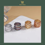 🎁 O presente perfeito: Anel de pulseira conversível com Glamour CZ cintilante 💎