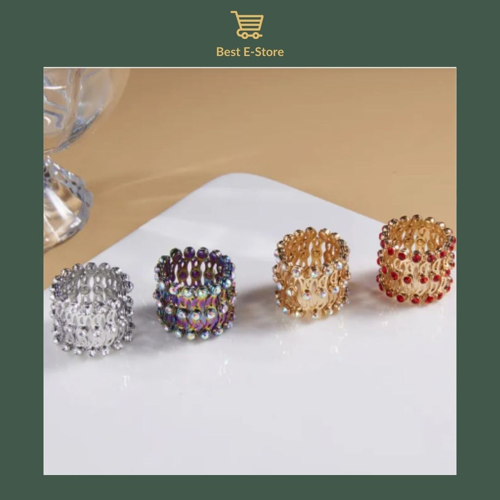 🎁 El regalo perfecto: Anillo brazalete convertible circonitas brillantes Glamour 💎