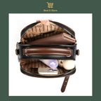 👜 Elégant sac à bandoulière en cuir: Stylé et spacieux ✨