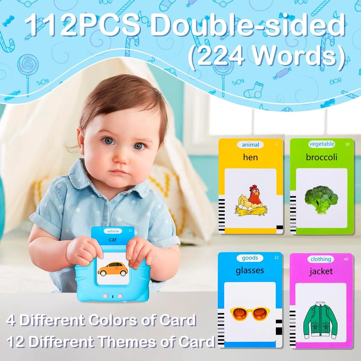 Talking Flash Cards Early Educational Toys