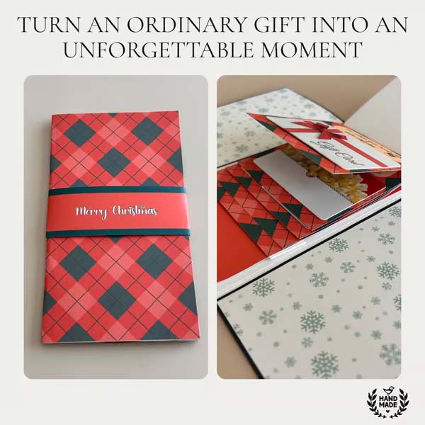 ⏰LAST DAY 50% OFF - 🎅✨Handmade Christmas Gift Card Holder